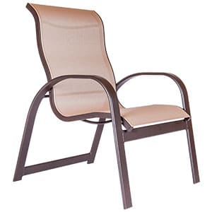 Bay Side Sling High Back Dining Chair