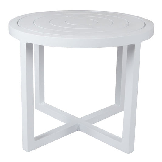 Contempo 24" Round Patterned Alum Top End Table
