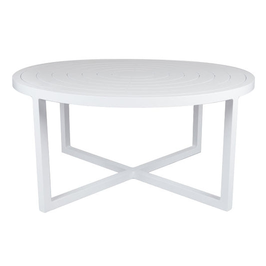 Contempo 42" Round Patterned Alum Top Chat Table