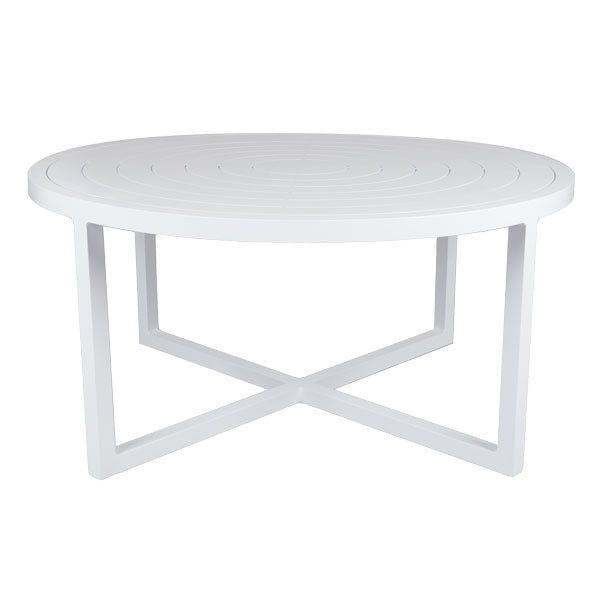 Contempo 42" Round Patterned Alum Top Chat Table