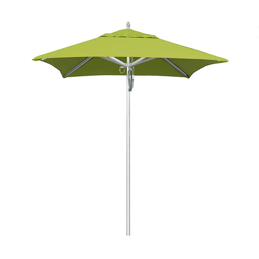 Rodeo 6' Square Premium Aluminum Commercial Market Umbrella With Sunbrella Fabric