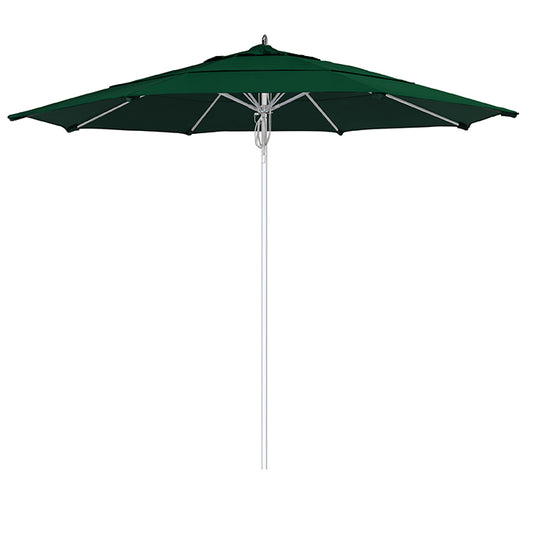 Newport 11' Premium Aluminum & Fiberglass Commercial Market Umbrella With Sunbrella Fabric