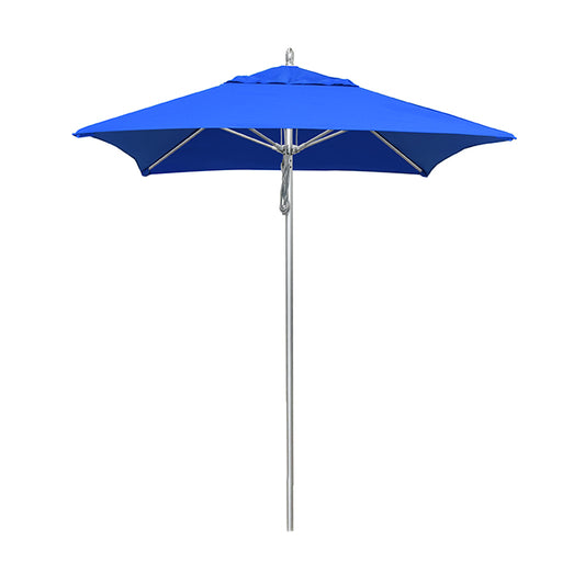 Newport 6' Square Premium Aluminum & Fiberglass Commercial Market Umbrella With Sunbrella Fabric