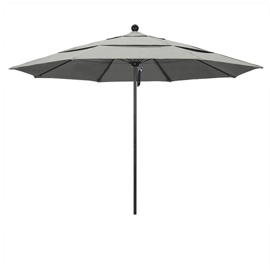 Venture 11' Commercial Aluminum & Fiberglass Market Umbrella With Sunbrella Fabric