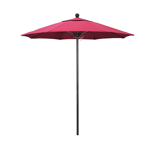 Venture 7.5' Commercial Aluminum & Fiberglass Market Umbrella With Sunbrella Fabric