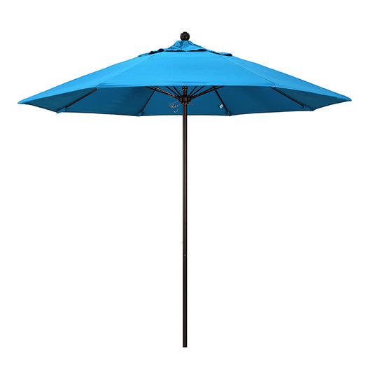 Venture 9' Commercial Aluminum & Fiberglass Market Umbrella With Sunbrella Fabric