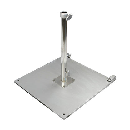 105 lb. Premium Galvanized Steel Commercial Umbrella Base With Casters