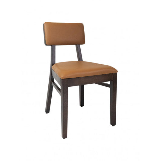 Stella Wood Dining Chair W/ Padded Seat and Back