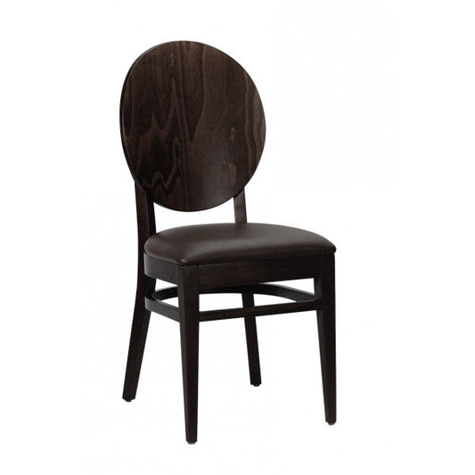 Louis Wood Dining Chair W/ Padded Seat